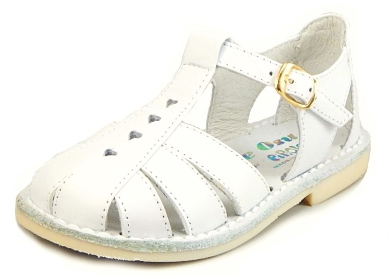 8064 - White Heart Fisherman Sandals