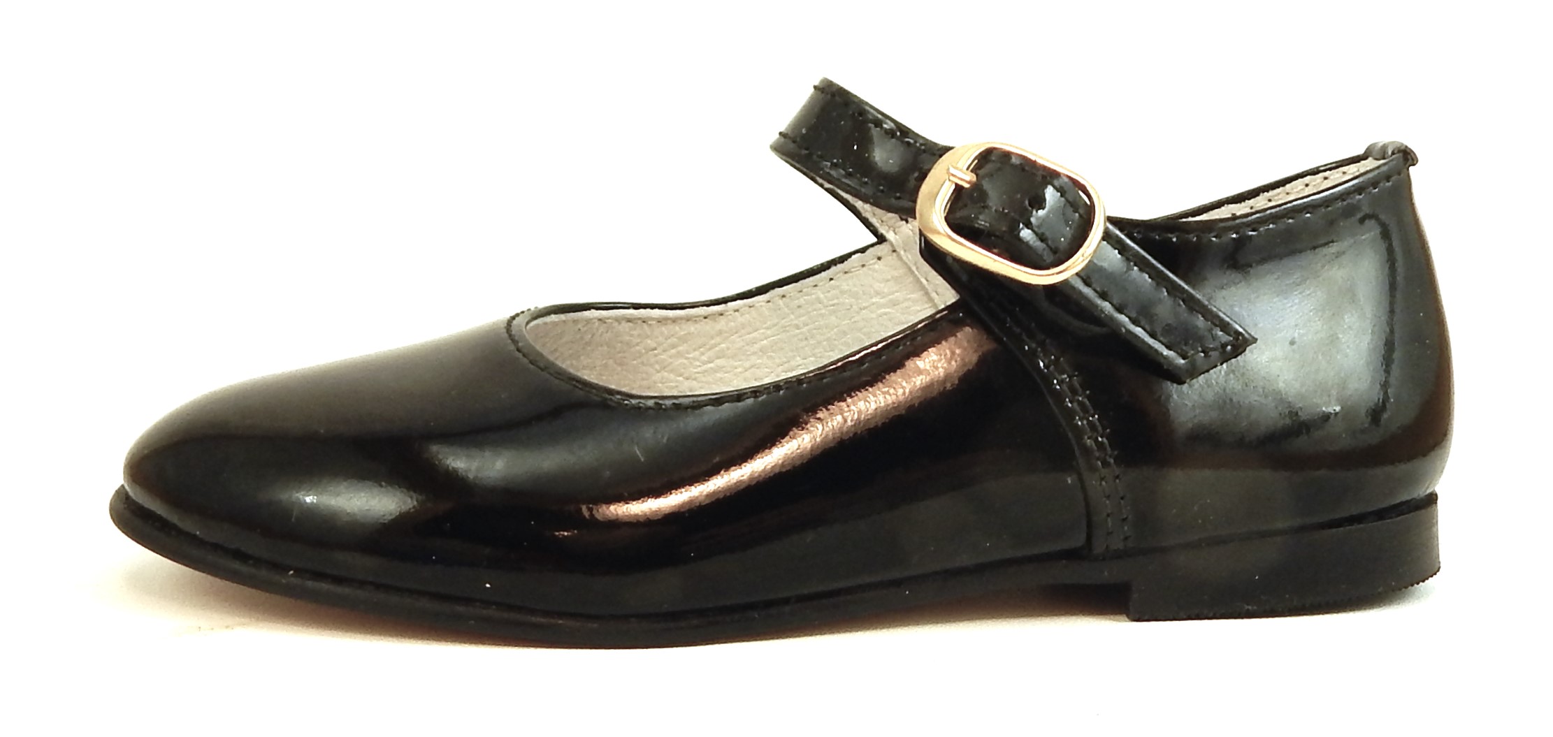 A-1128 - Black Patent Mary Janes