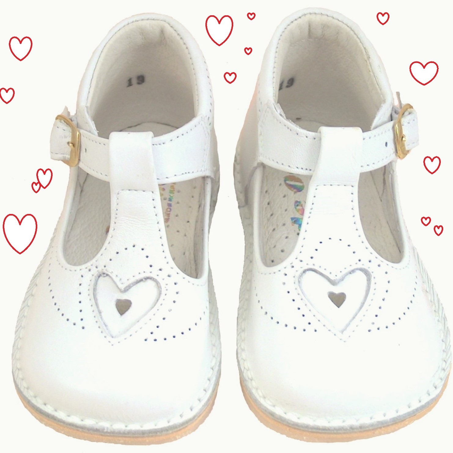 white high tops with heart