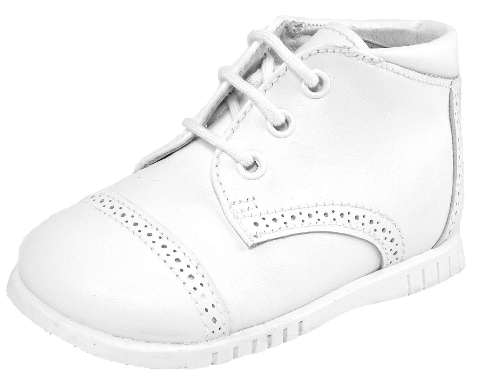 White Leather Dress Shoe - Infant main image 1