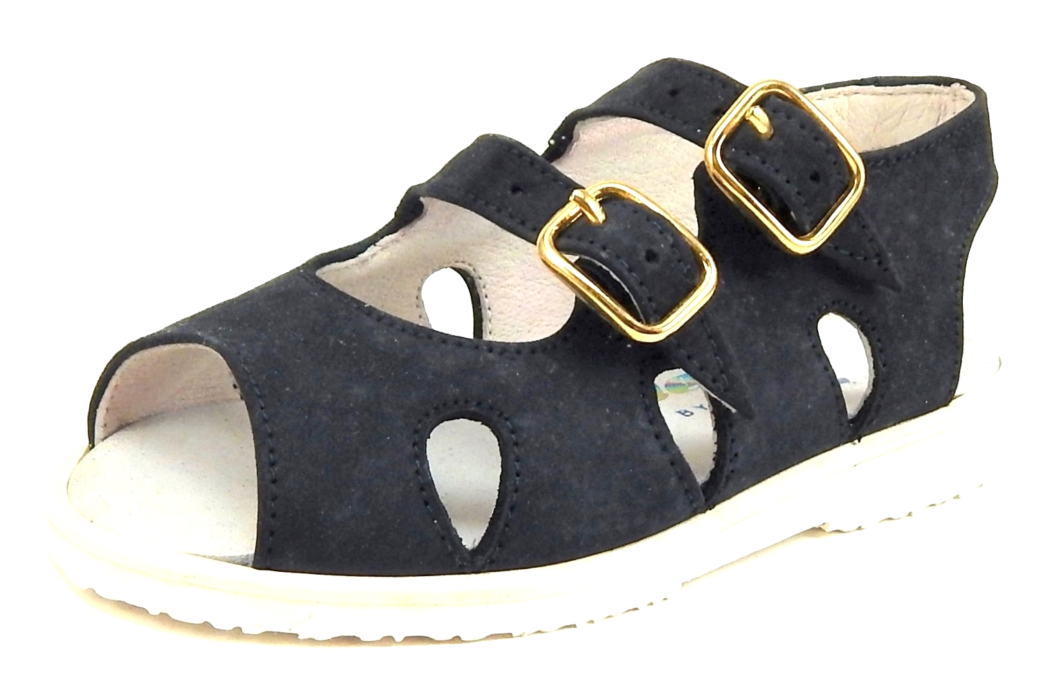 A-7083 - Navy Buckle Sandals