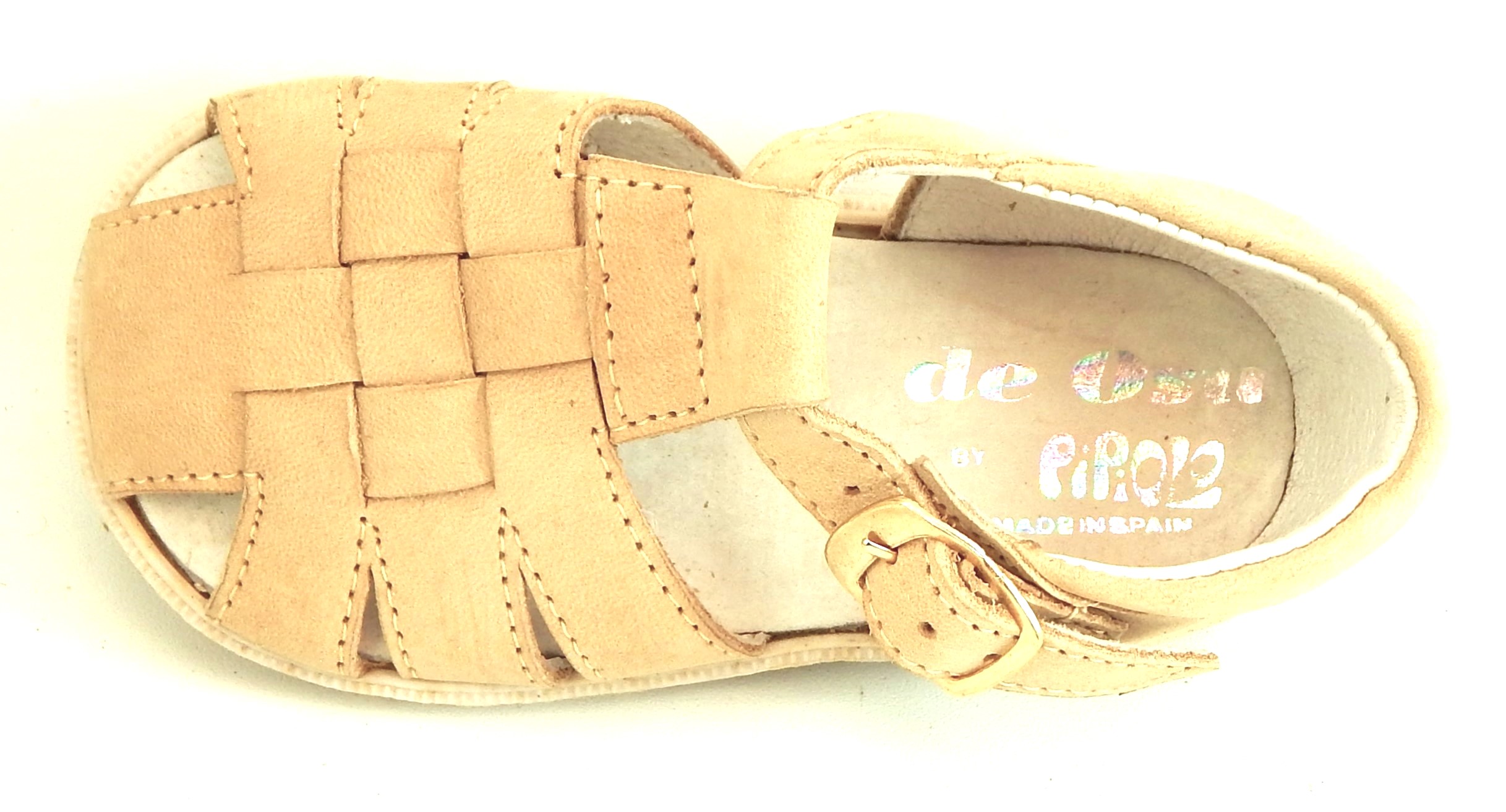 A-8020 - Sand Nubuck Sandals - Euro 19 Size 4