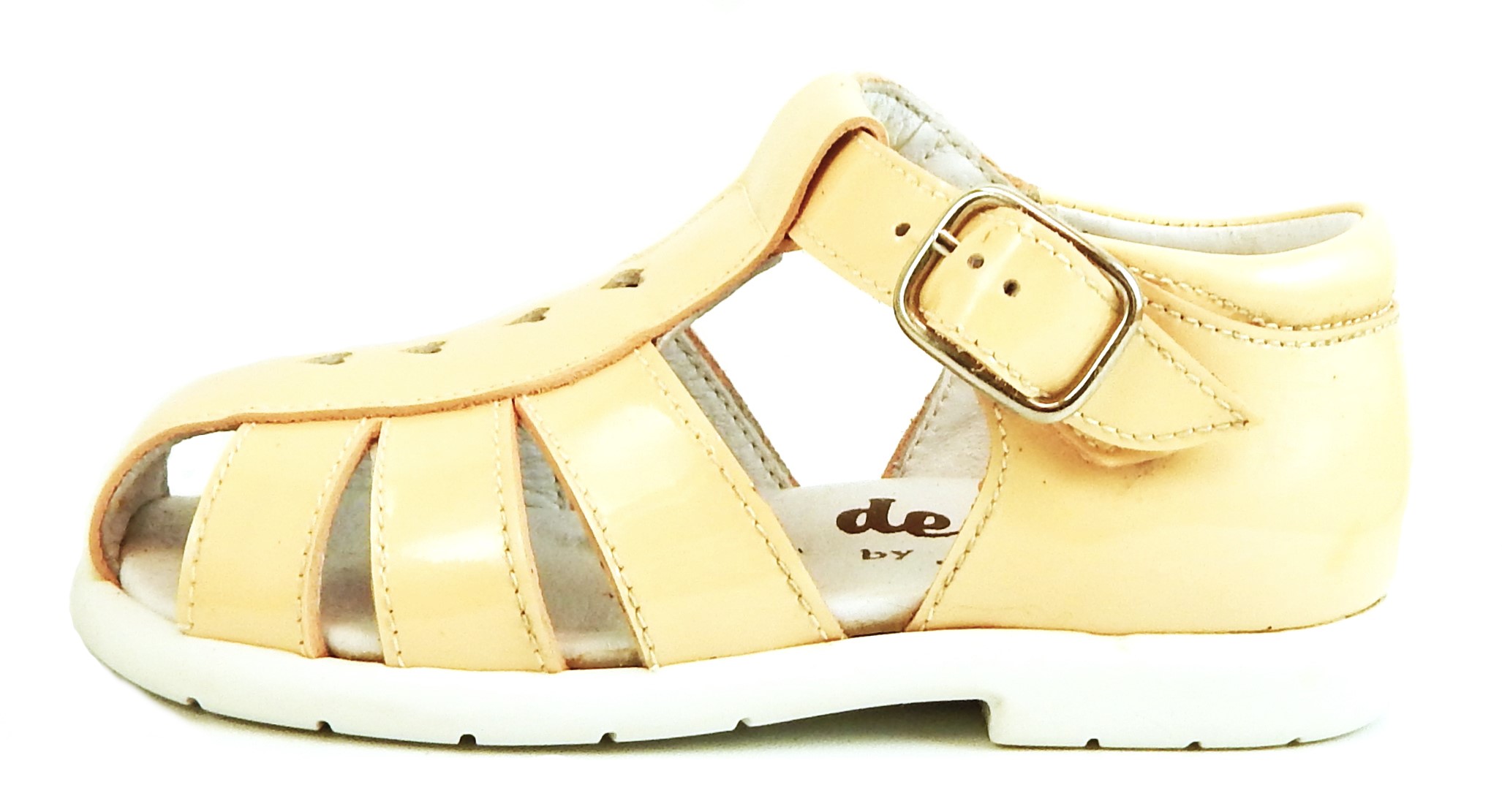 B-109 - Peach Patent Baby Sandals - Euro 20 Size 4.5