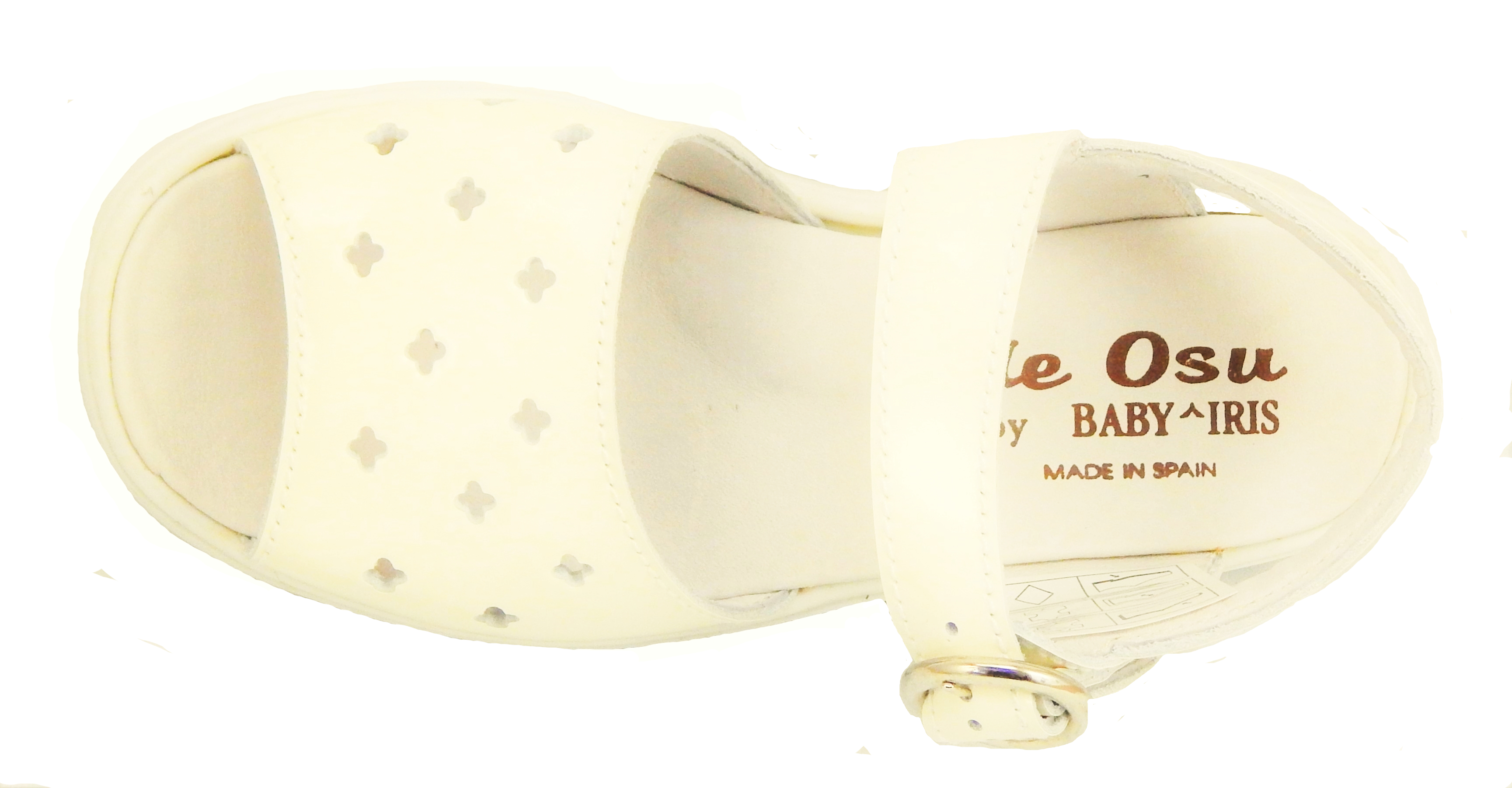 B-115 - Cream Patent Sandals