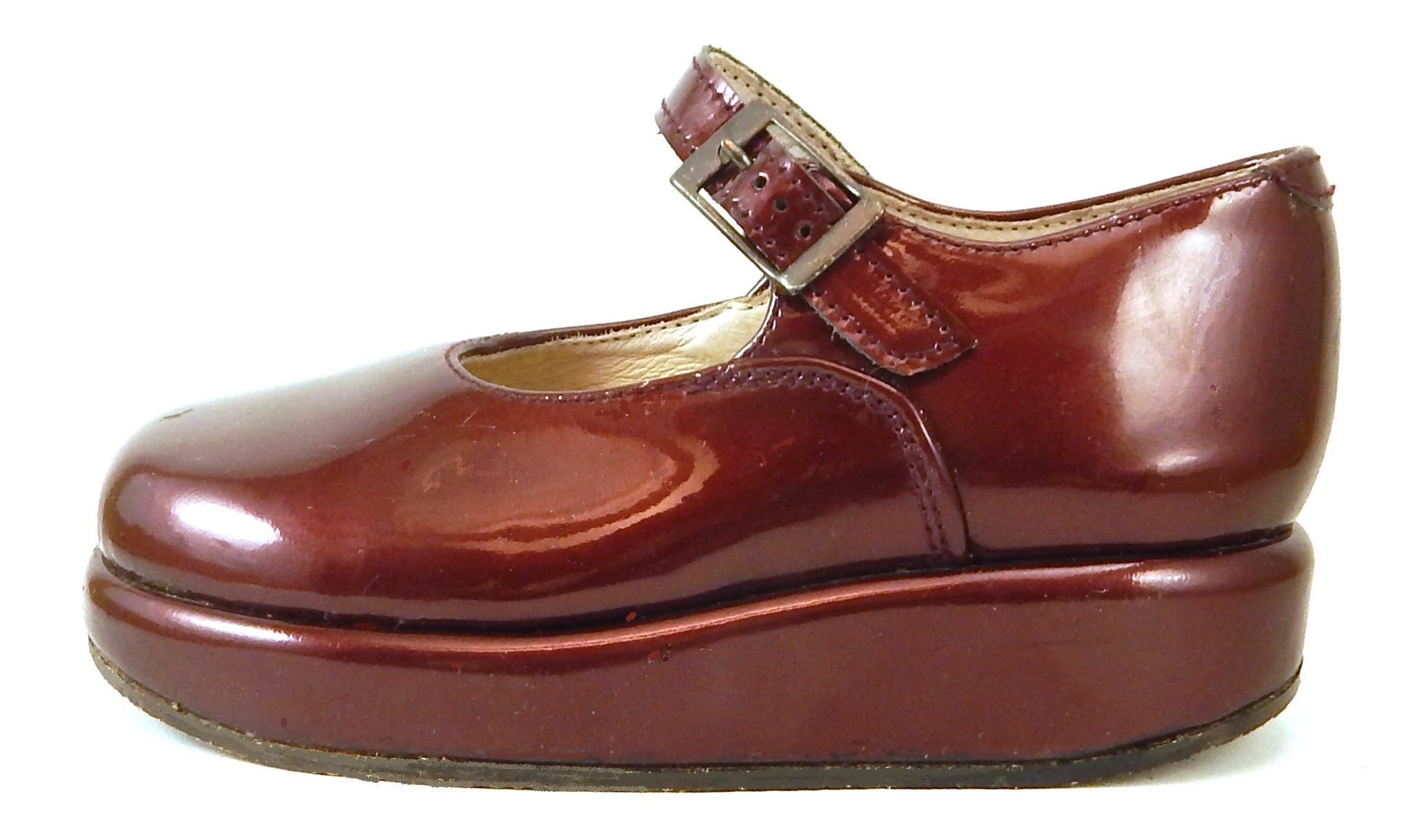 FARO B-219 - Burgundy Patent Mary Janes - Euro 24 Size 7