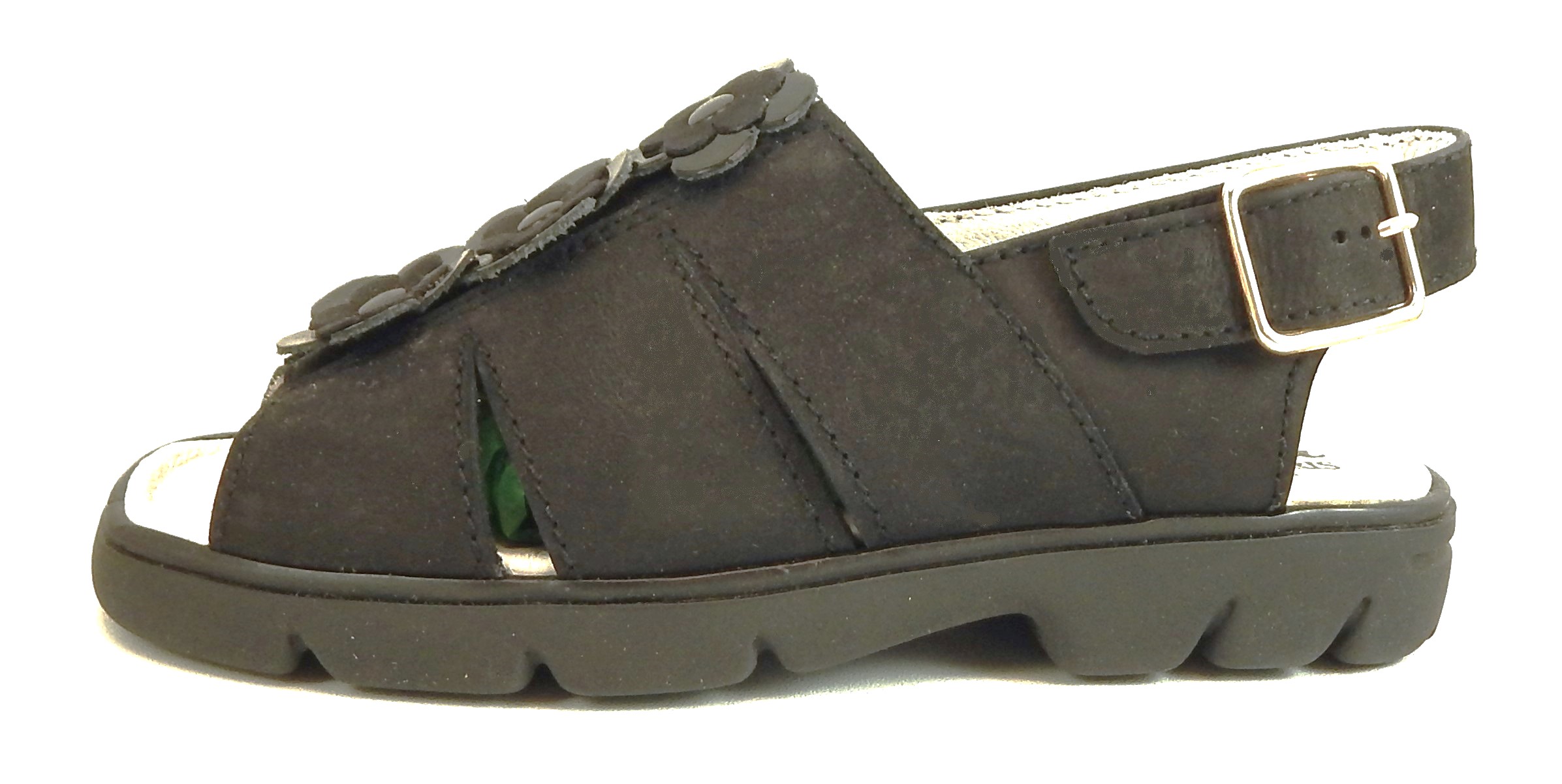B-470 - Black Nubuck Sandals
