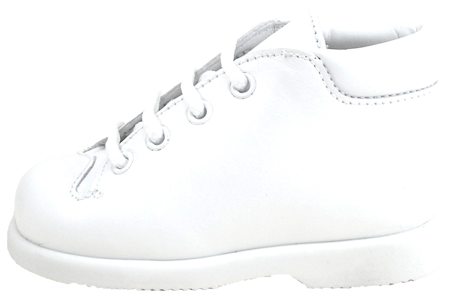 B-6066 - White Leather Walking Boots