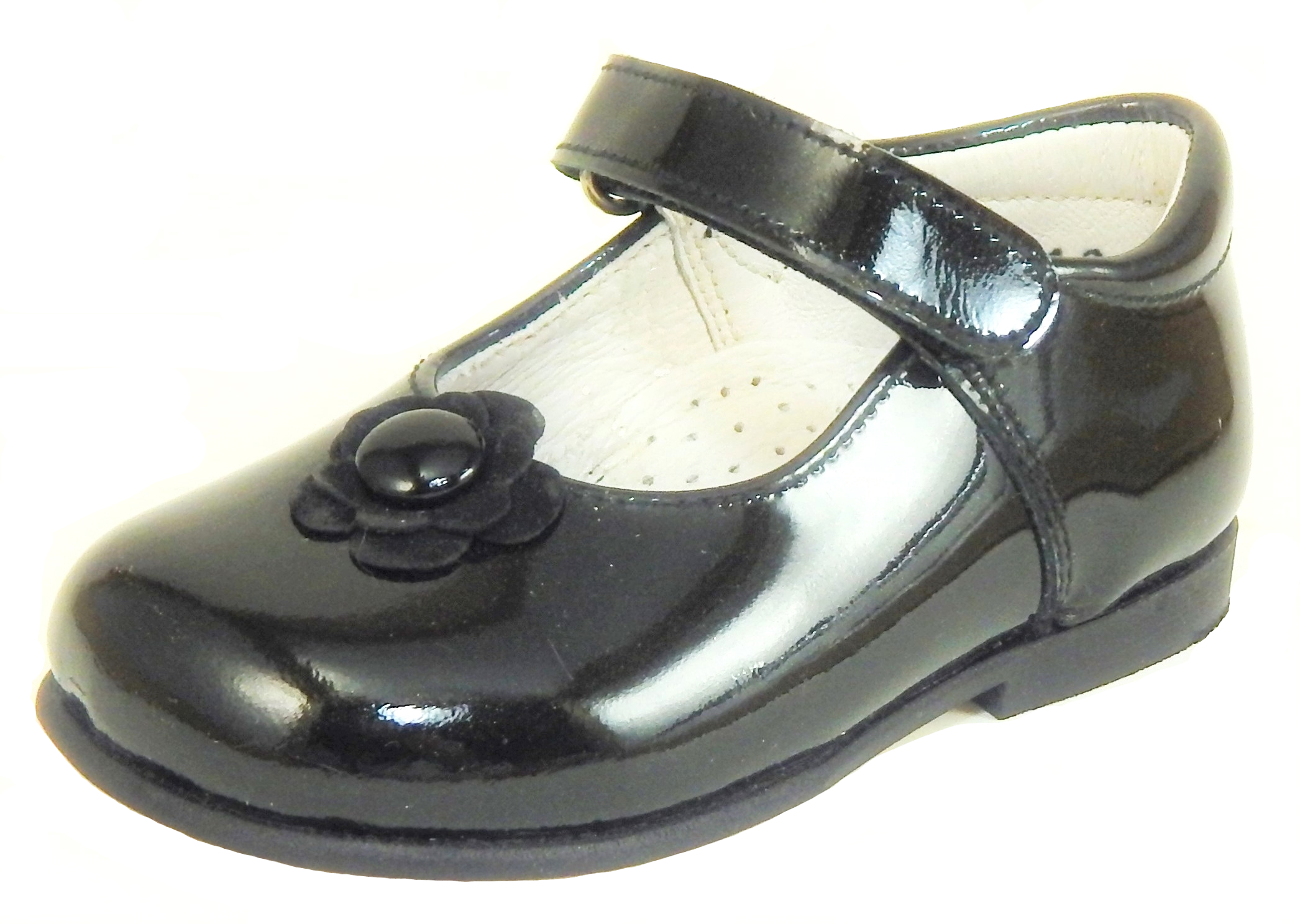 B-6401 - Black Patent Mary Janes - Euro 19 Size 4