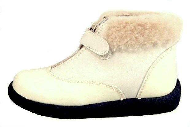 B-6404 - Ivory Shearling Boots