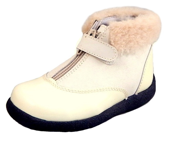 B-6404 - Ivory Shearling Boots