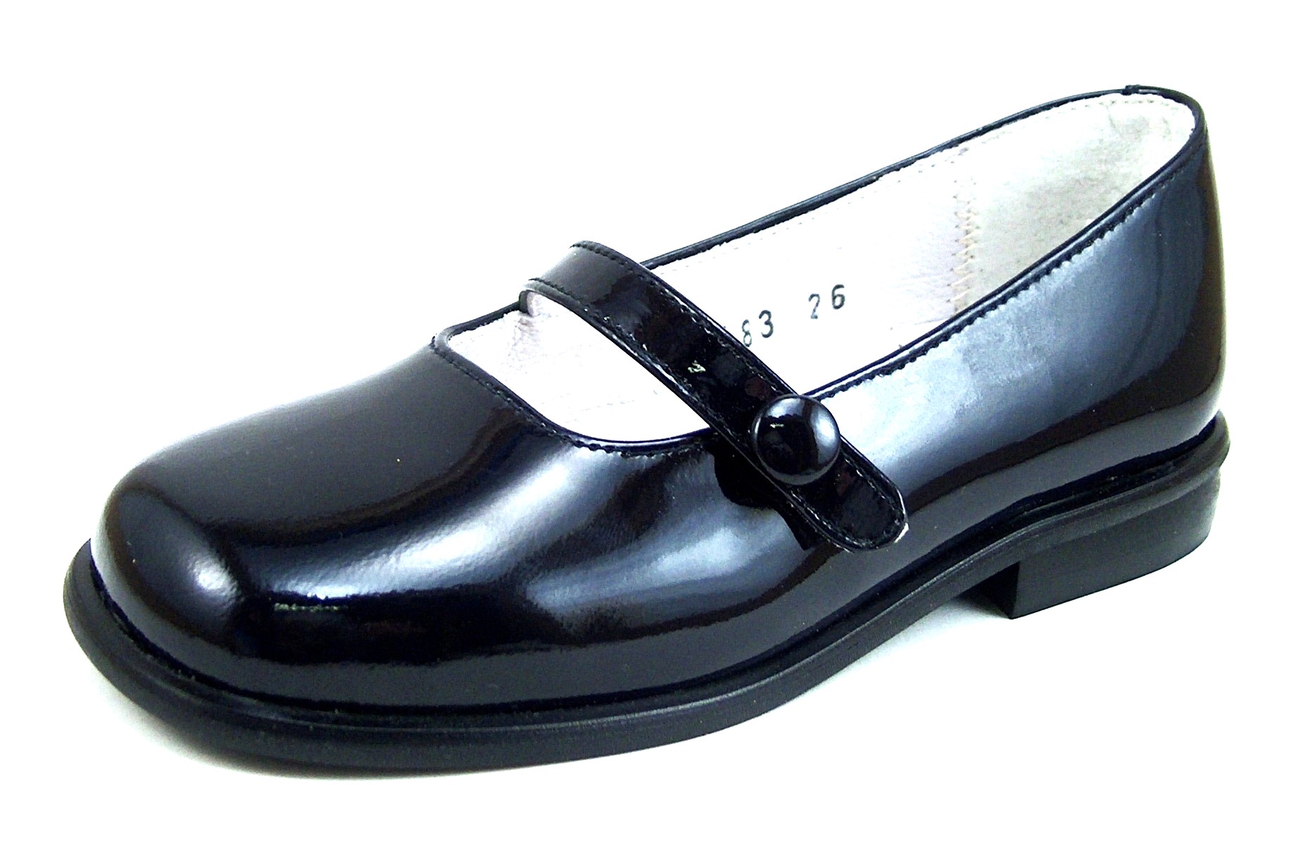 B-6483 E - Navy Patent Dress Shoes