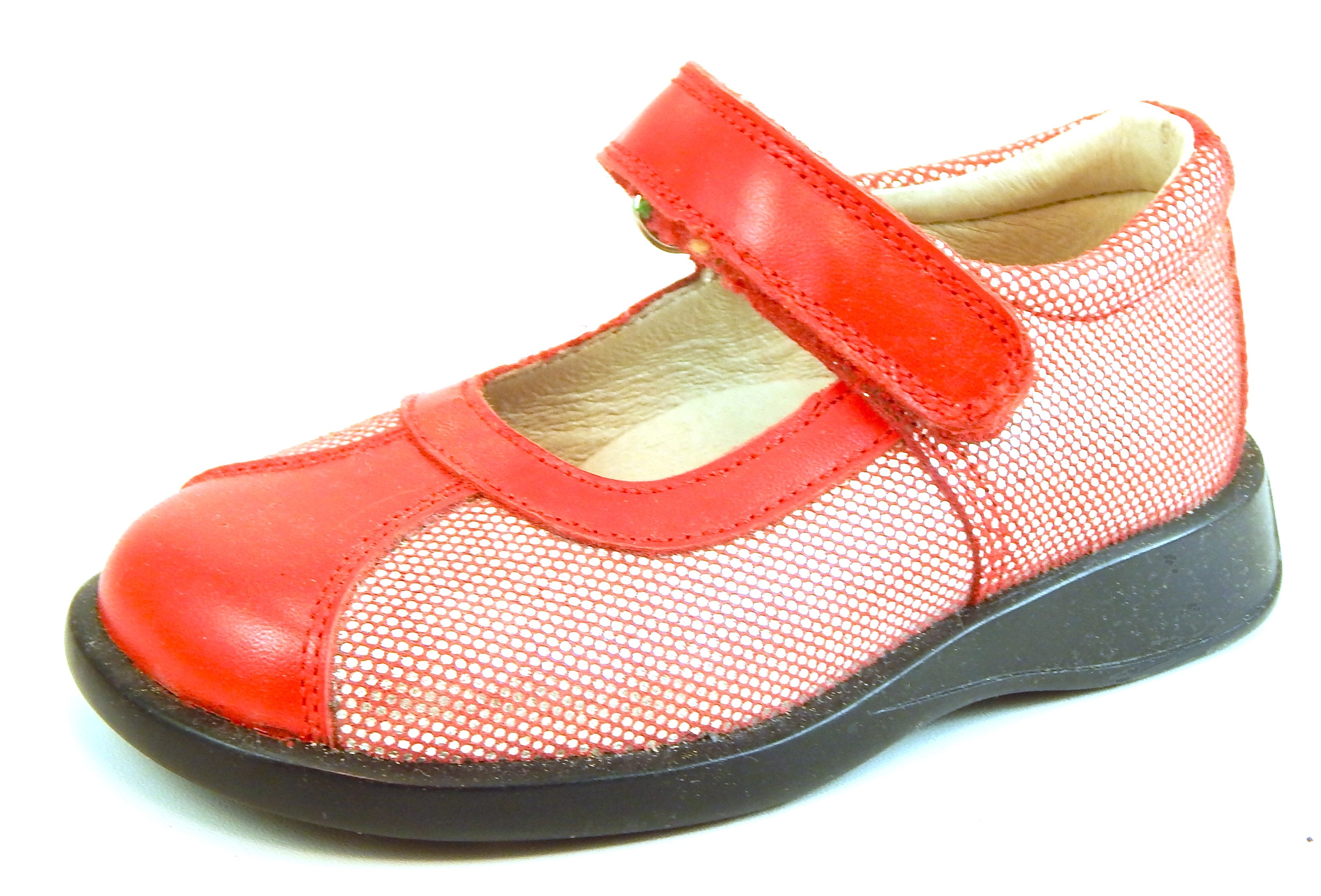 FARO B-6521 - Red Sparkle Mary Janes - Euro 25 Size 8
