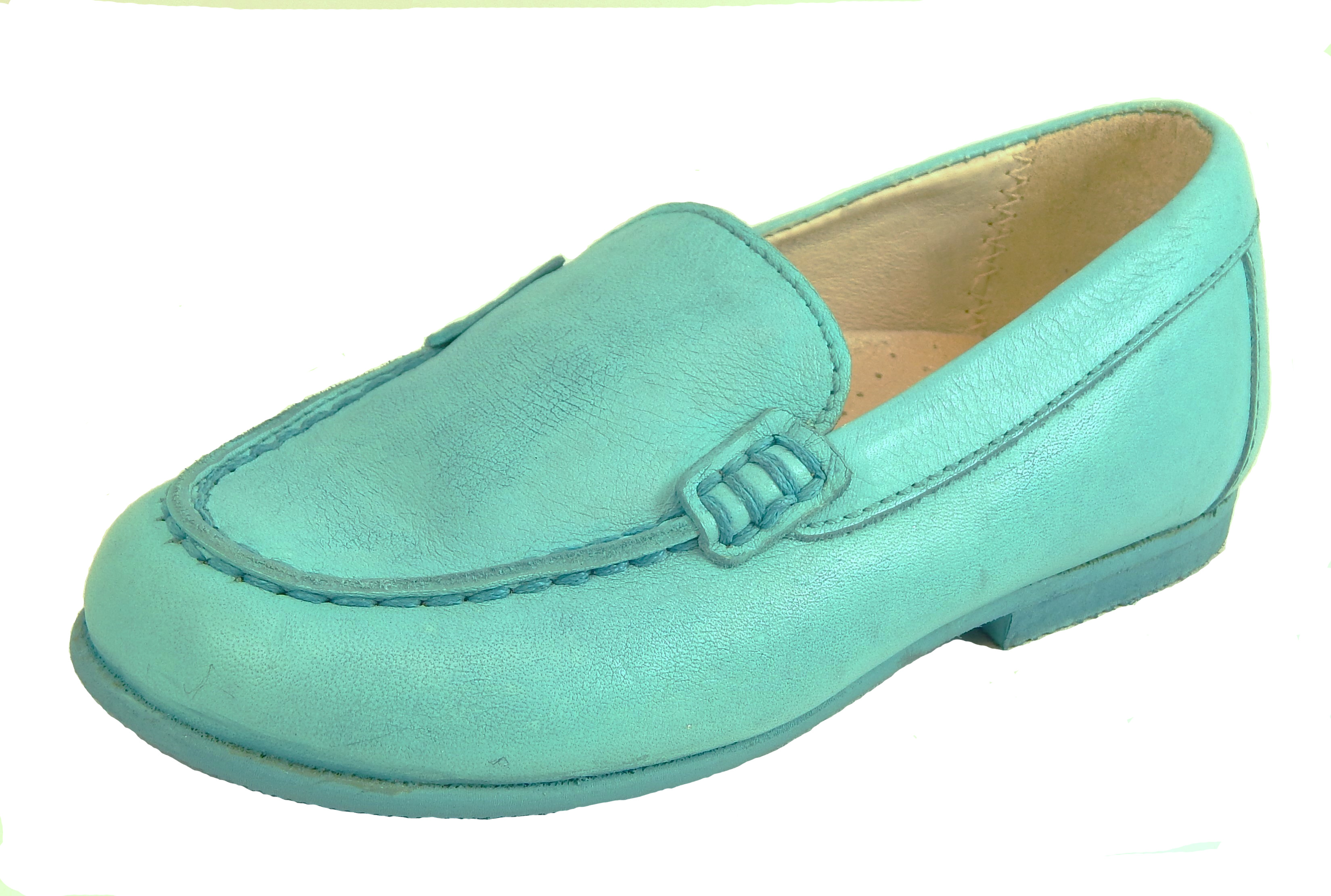 FARO B-7159 - Turquoise Loafers - Euro 24 Size 7