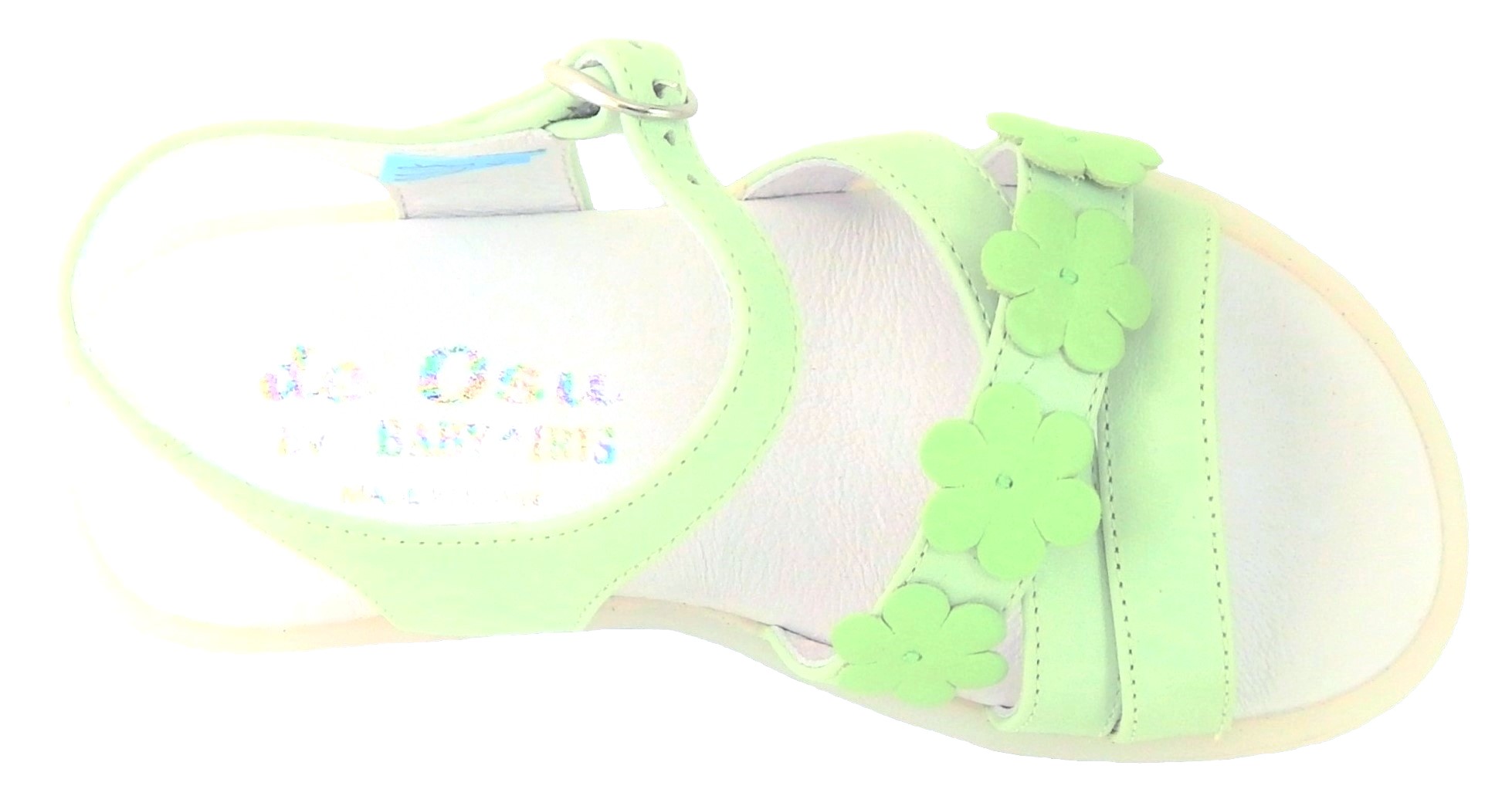 B-7417 - Lime Flower Sandals - Euro 25 Size 8