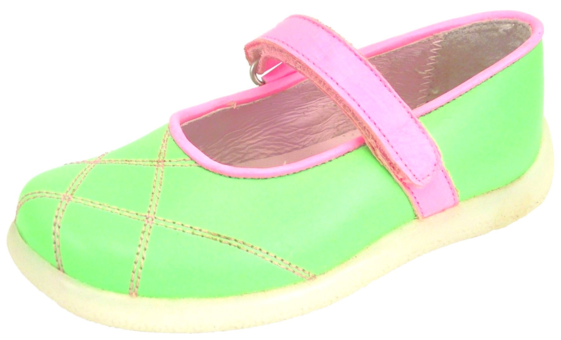 FARO B-7505 - Lime Green Mary Janes - Euro 25 Size 9