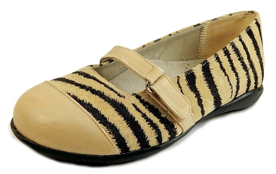 FARO B-7701 - Zebra Suede Mary Janes - Euro 27 Size 10