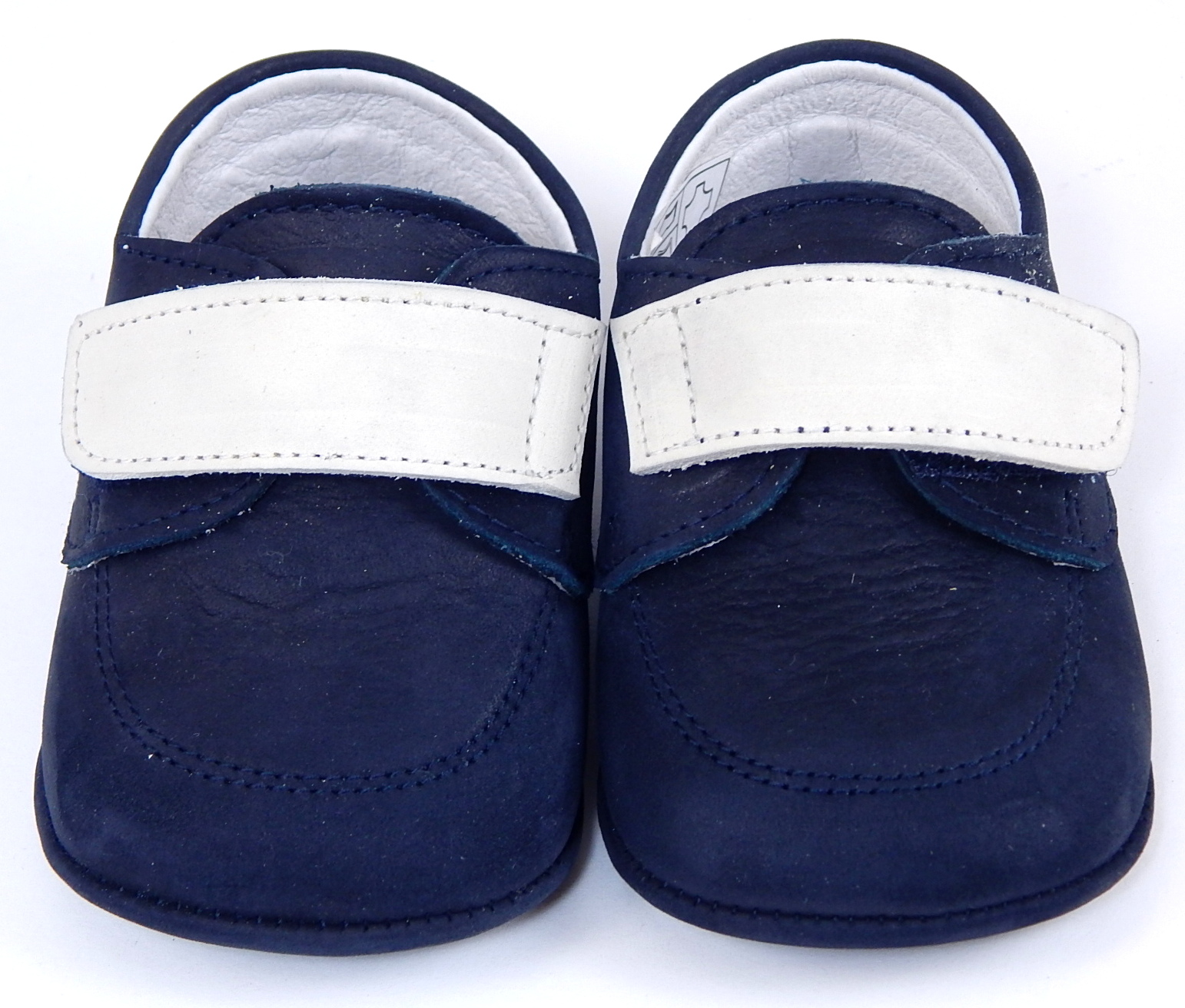 DO-102 - Navy Nubuck Crib Shoes