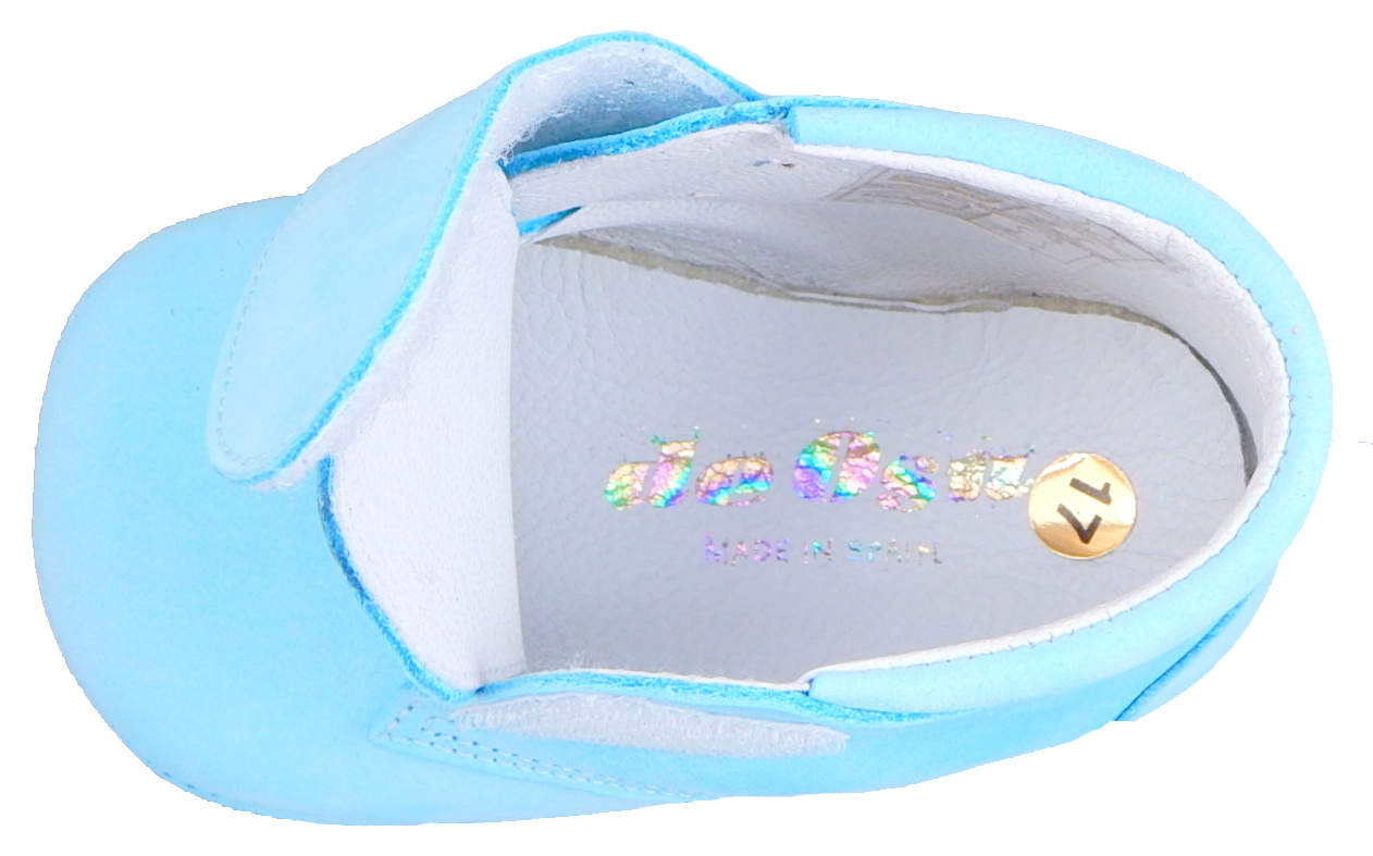 DO-104 - Turquoise Nubuck Crib Shoes