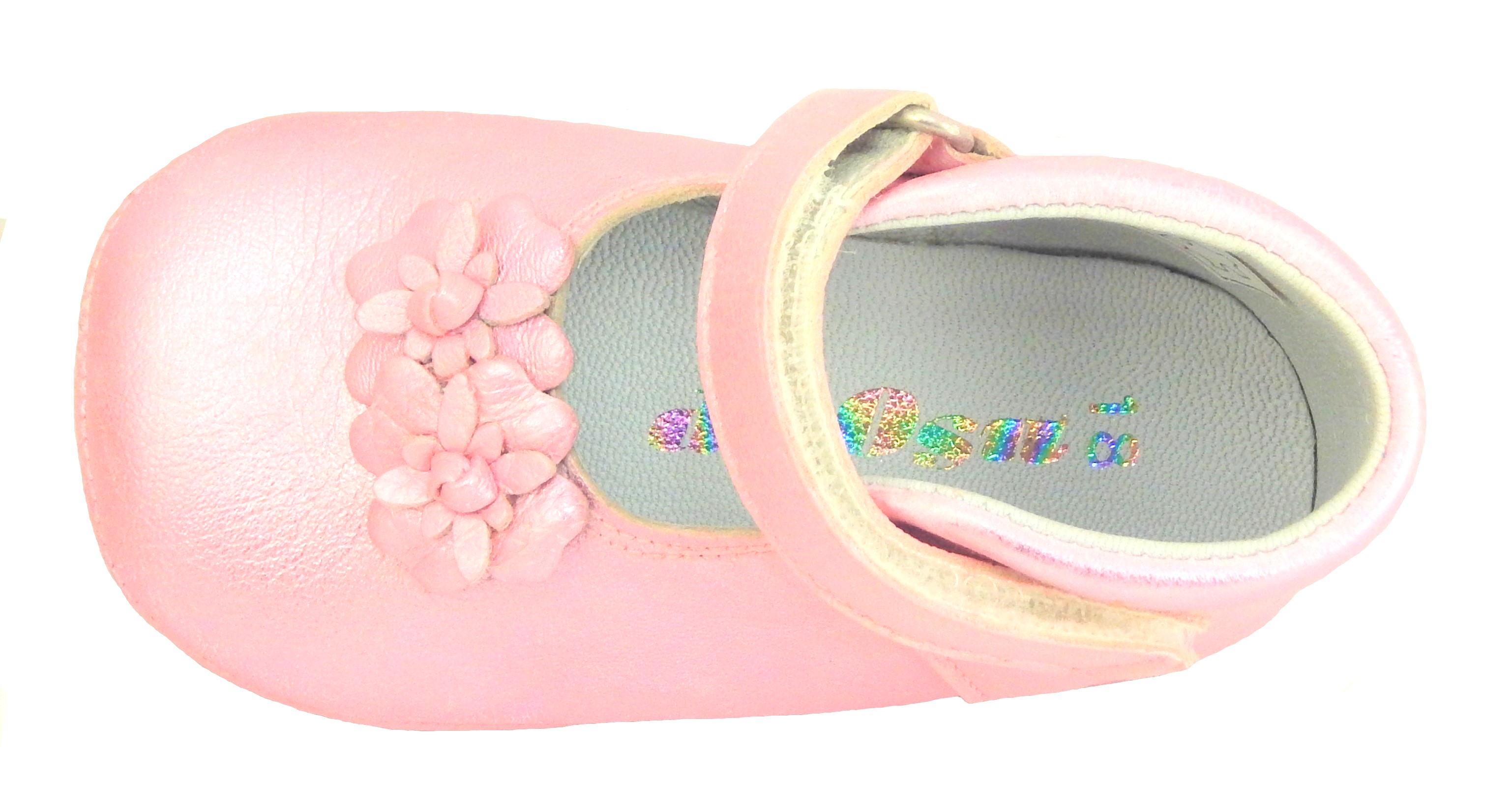 DO-130S - Fuschia Metallic Dress Crib Shoes