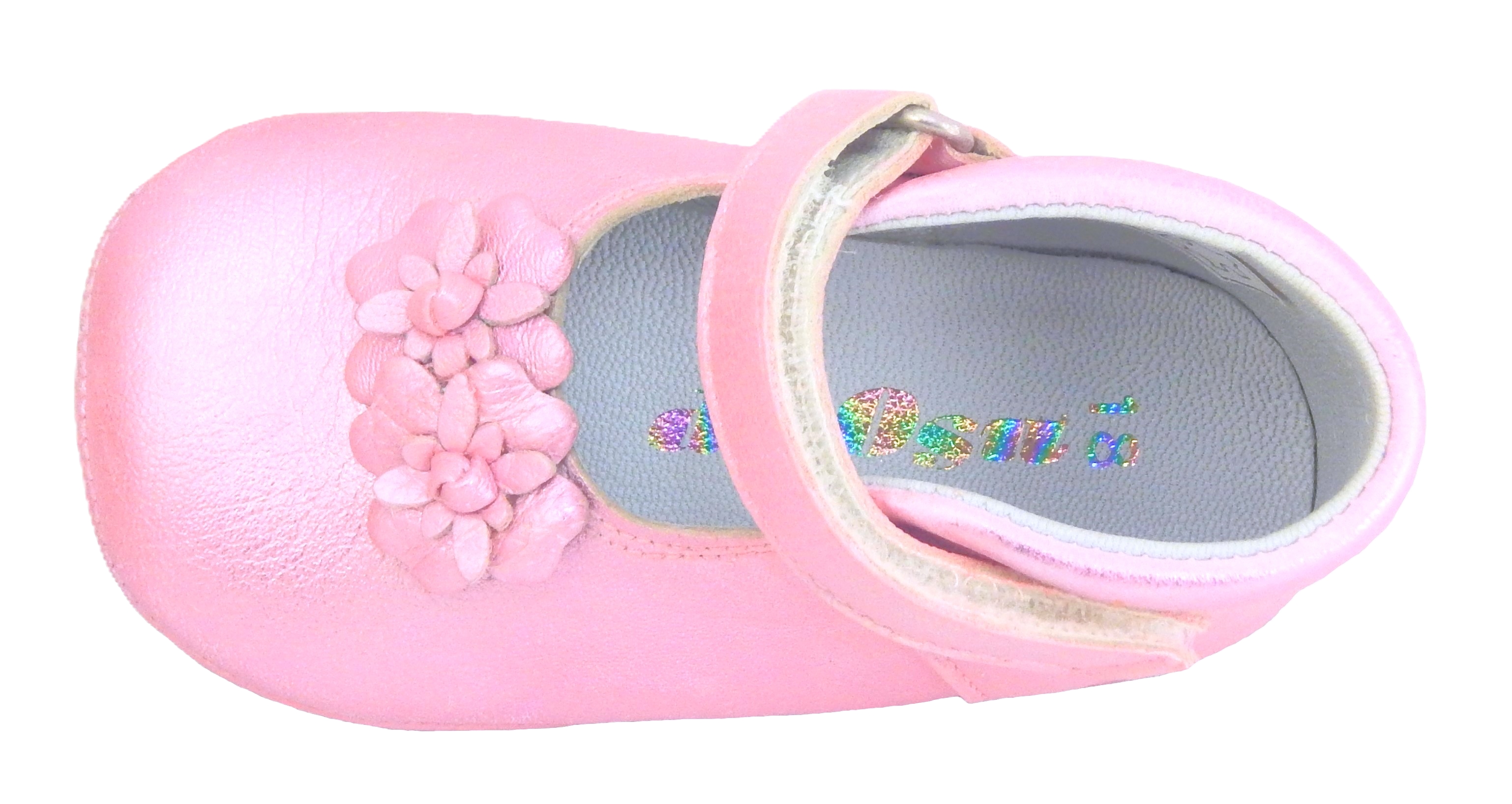 DO-130S - Fushia Metallic Dress Crib Shoes