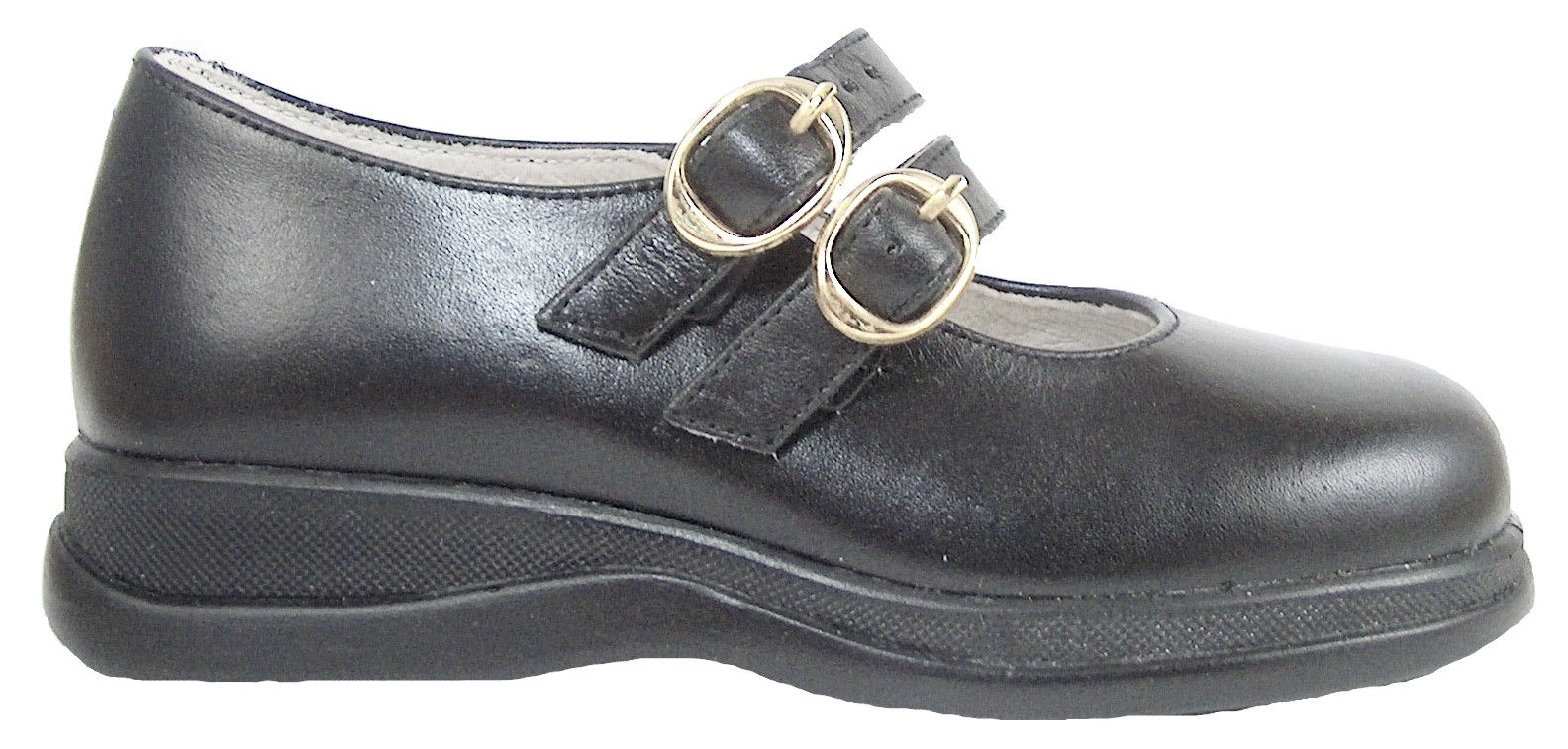 FARO F-2969 - Black Double Buckle Mary Janes
