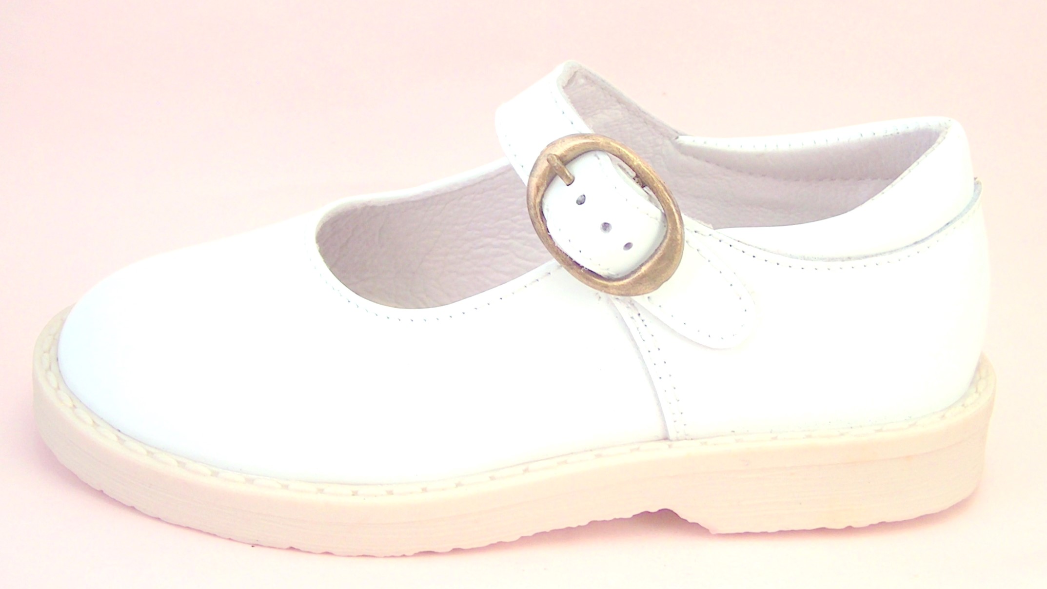 FARO F-3289 - White Patent Mary Janes
