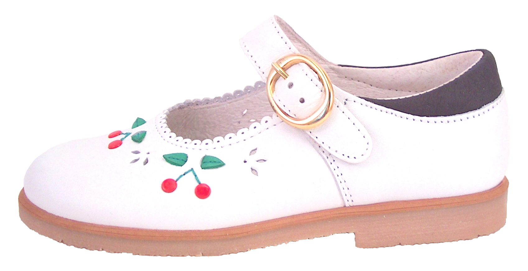 FARO F-3292 - White  Cherry Mary Janes