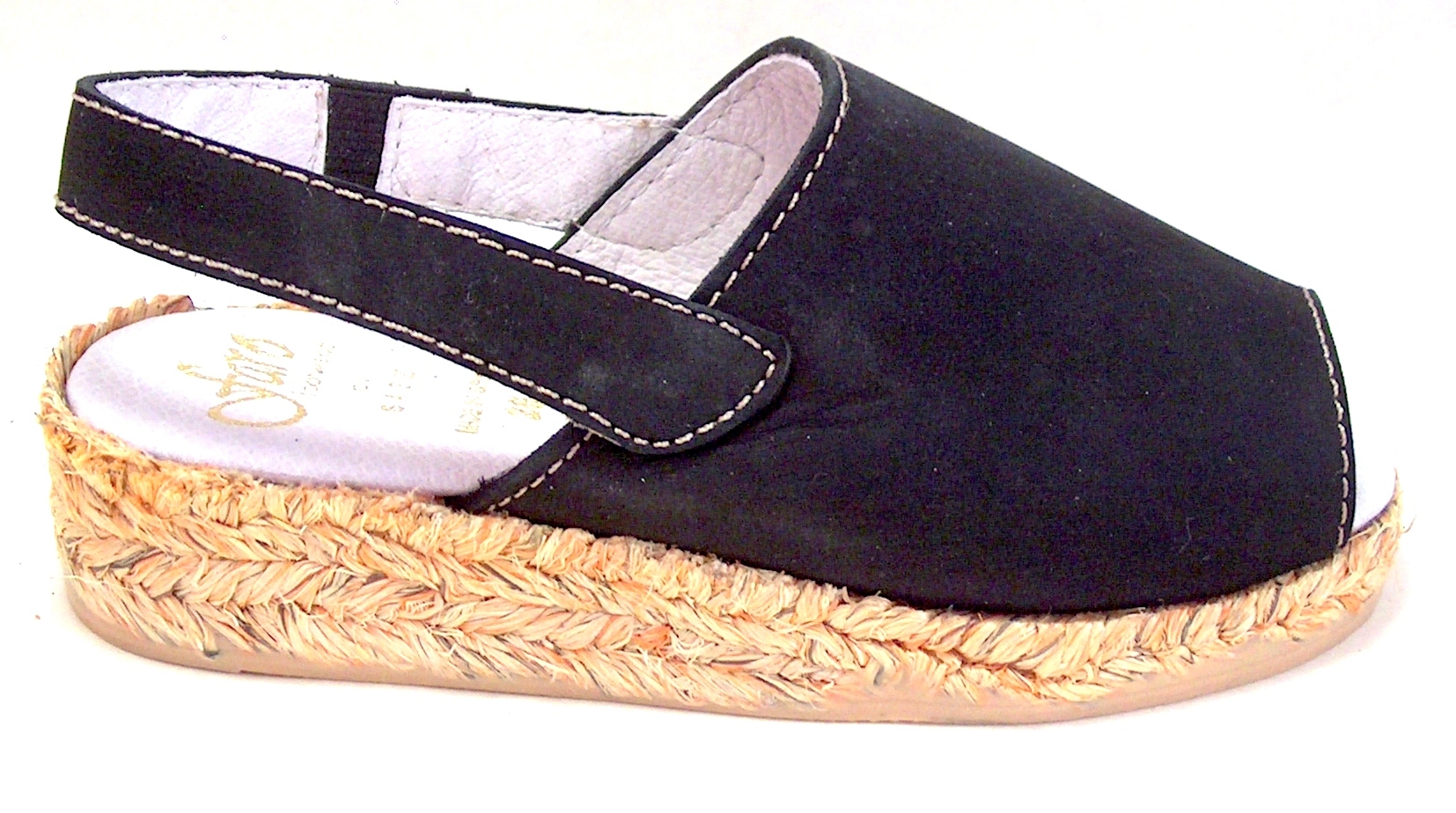 FARO F-3582 - Black Nubuck Espadrilles