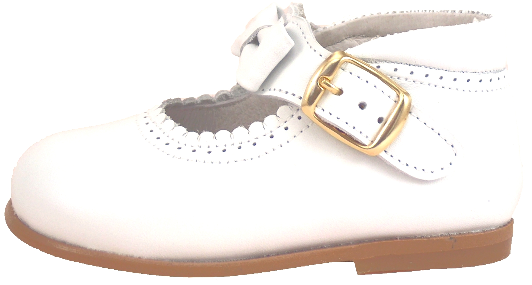 FARO F-3920 - White Bow Dress Shoes