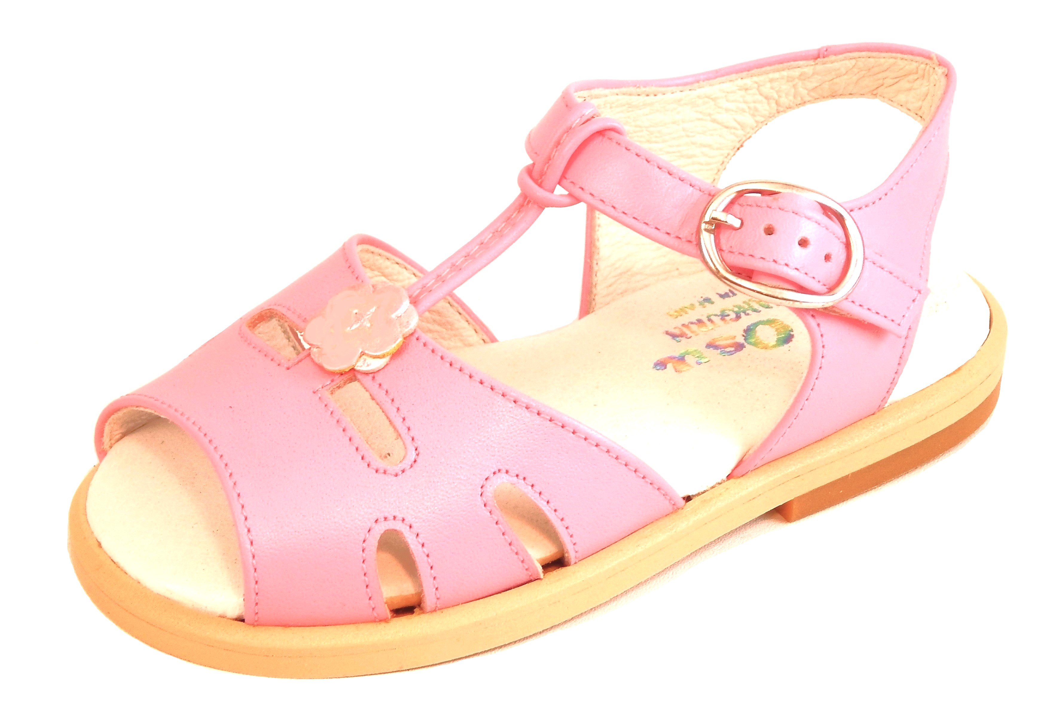 K-1058 - Pink Flower Sandals - Euro 24 Size 7