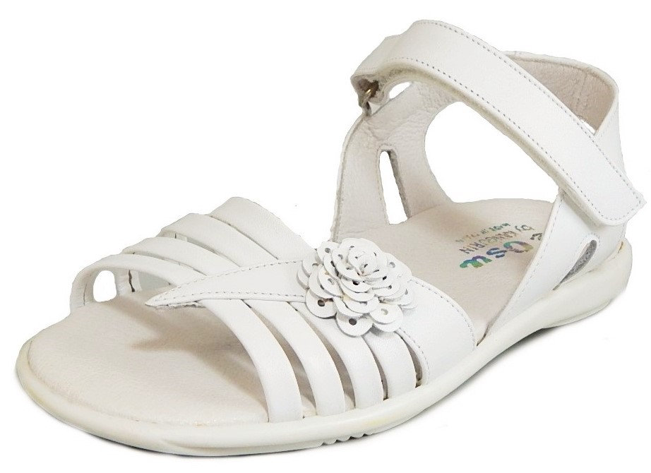 K-1069 - White Dress Sandals - Euro 26 Size 9