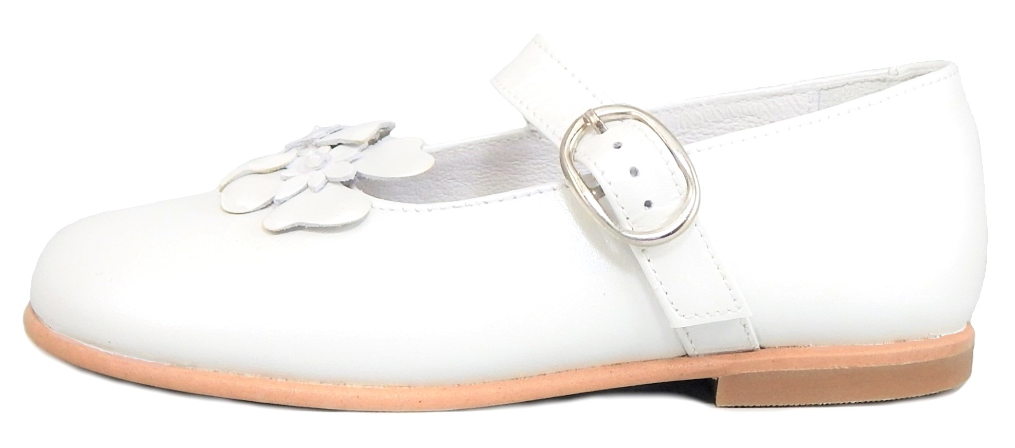 K-1082 - White Pearlized Mary Janes