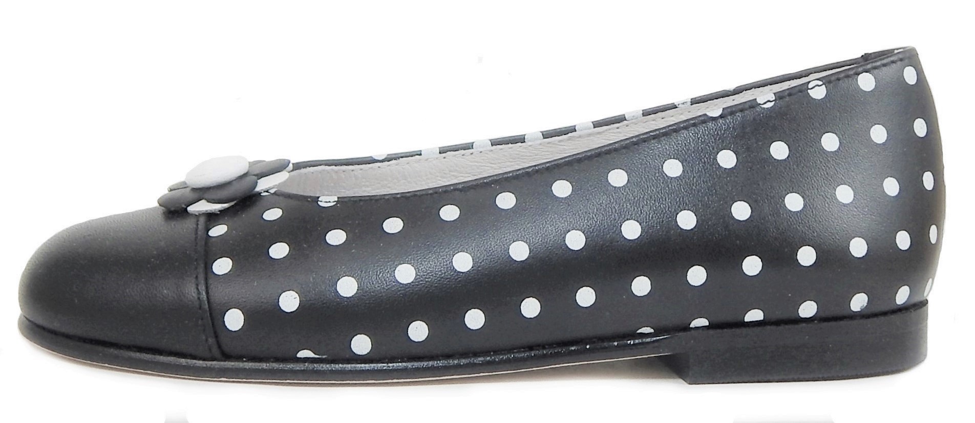 polka dot ballerina flats