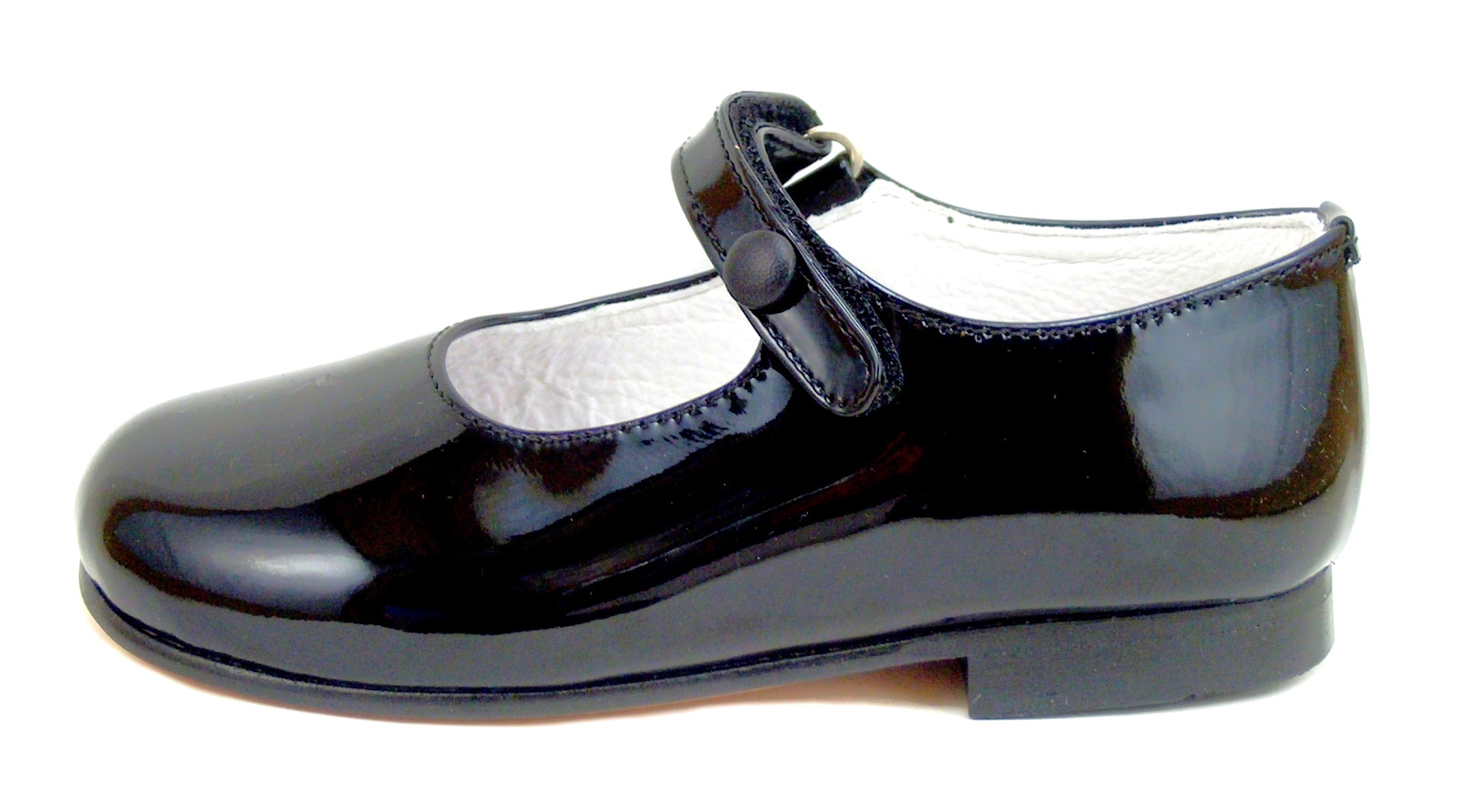 P-2550 - Dark Navy Patent Mary Janes