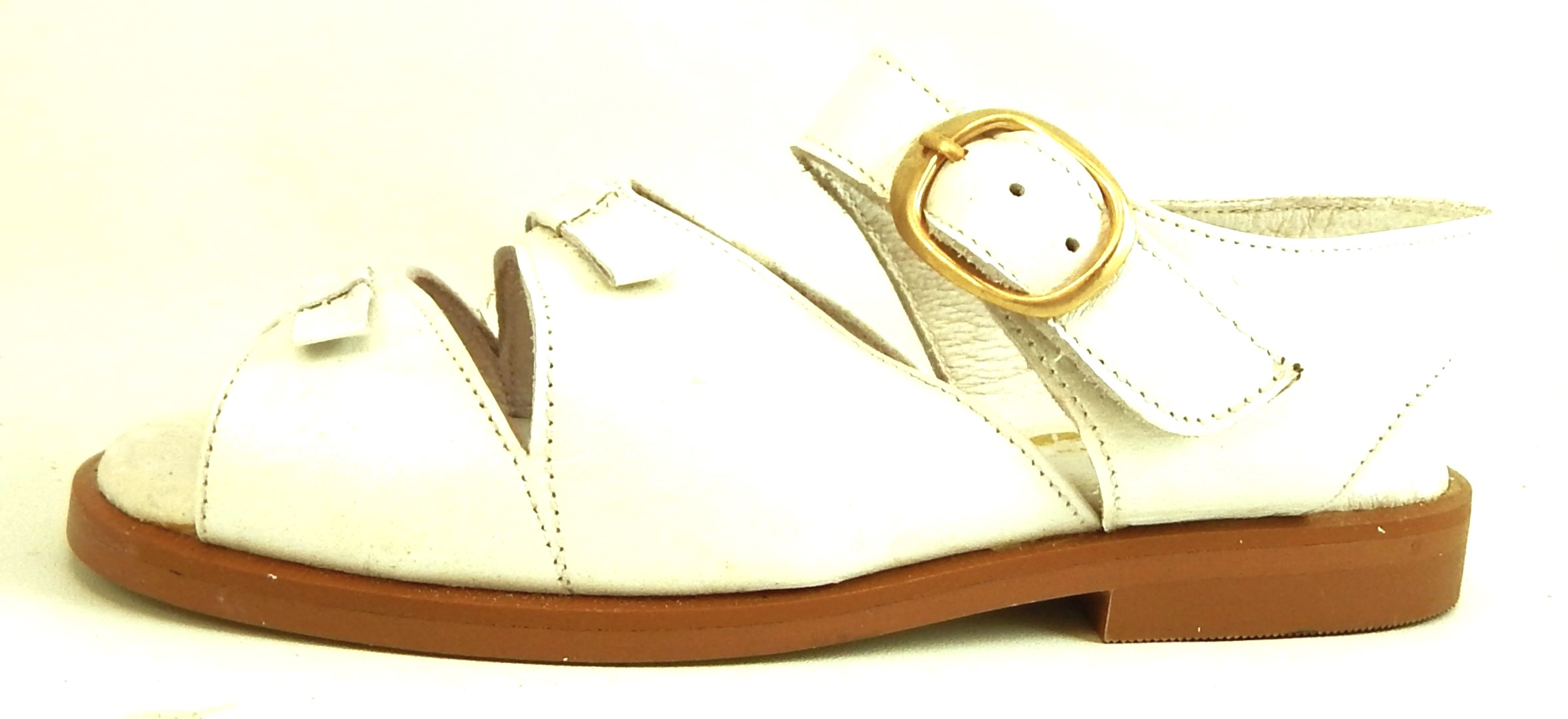 S-1348 - White Pearl Dress Sandals - Euro 25 Size 8
