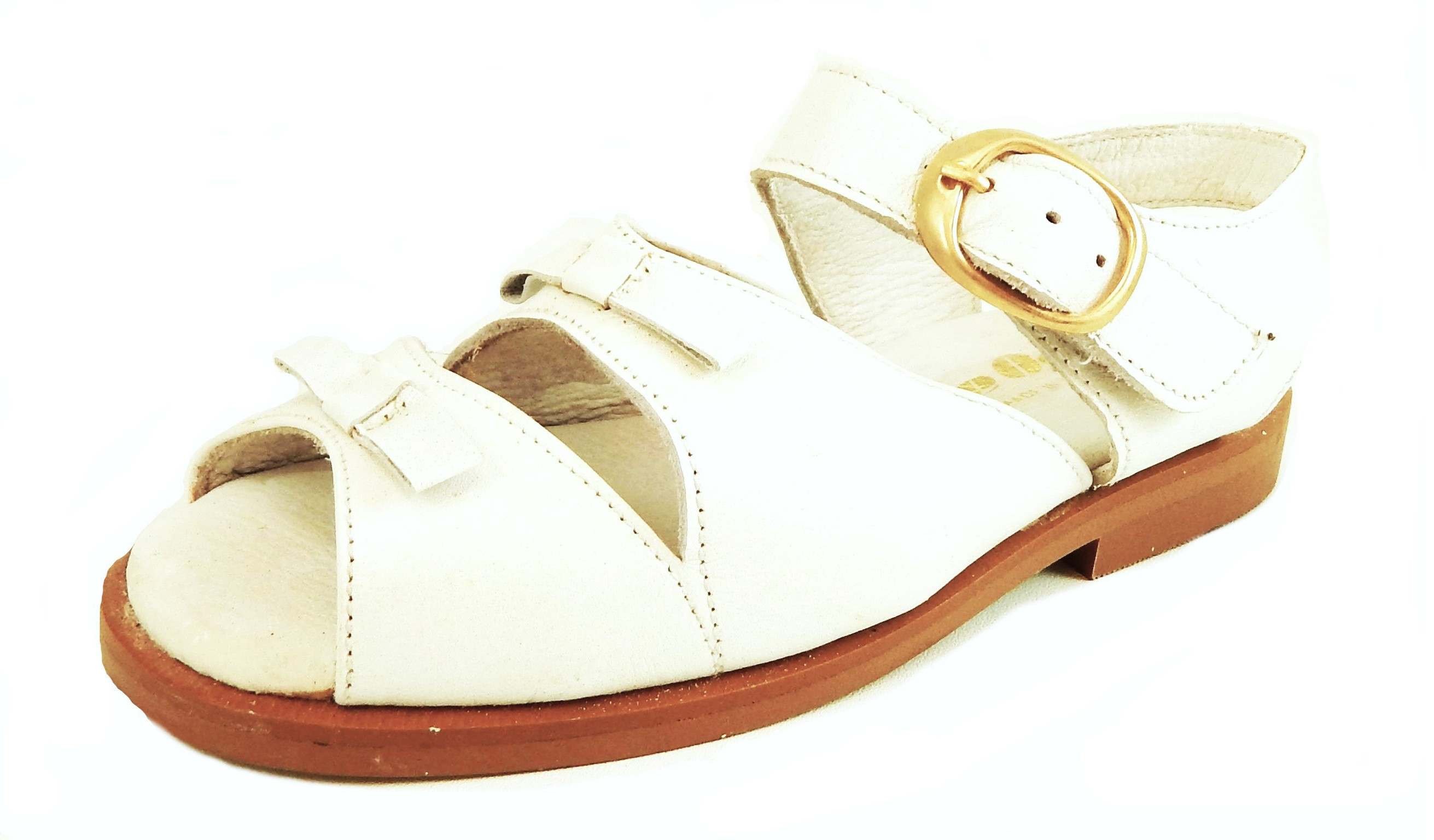 S-1348 - White Pearl Dress Sandals - Euro 25 Size 8
