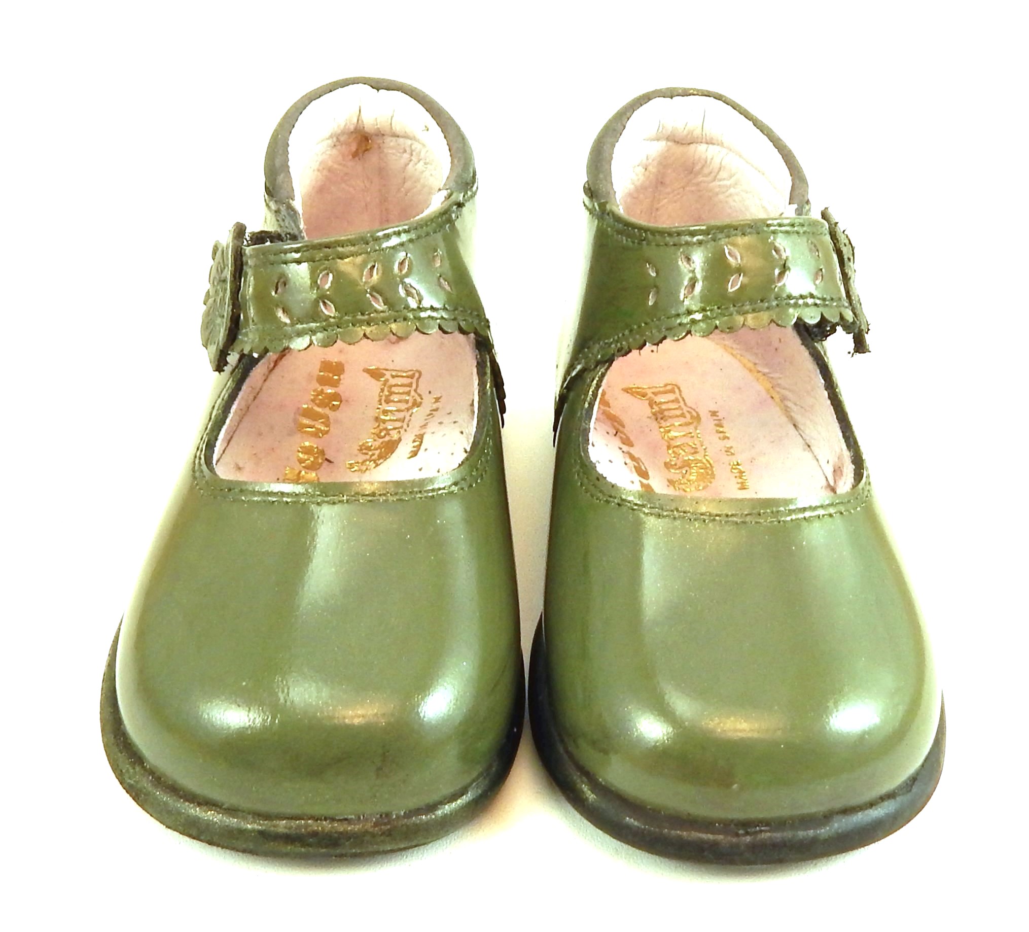 S-7350 - Green Patent High Tops