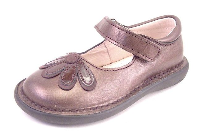 5Z7411 - Brown Metallic Mary Janes