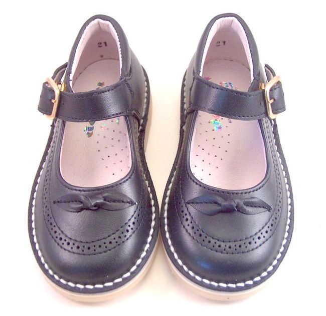 A-1244 -Navy Blue Mary Janes