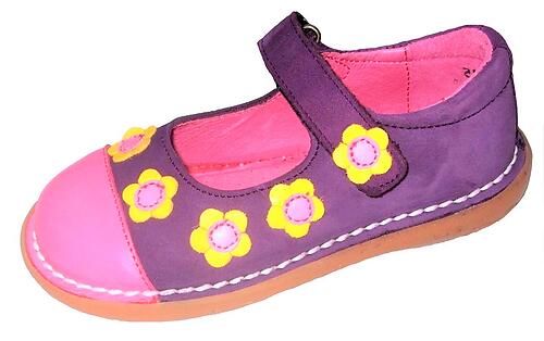 5X0611 (SALE) - Purple & Fuchsia Mary Janes