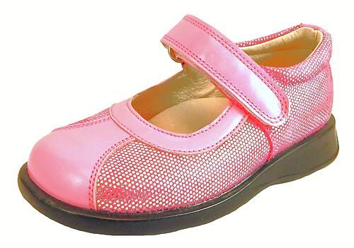 FARO B-6521 - Pink Glitter Mary Janes - Euro 25 Size 8
