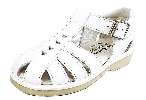 B-8064 - White Heart Fisherman Sandals