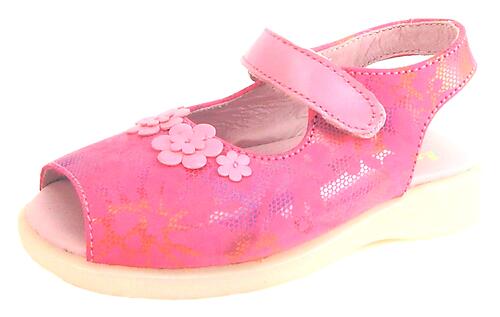 B-7414 - Fuchsia Flower Shoe-Sandals - Euro 25 Size 8