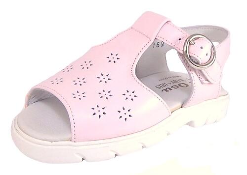 B-169 - Pink Leather Sandals