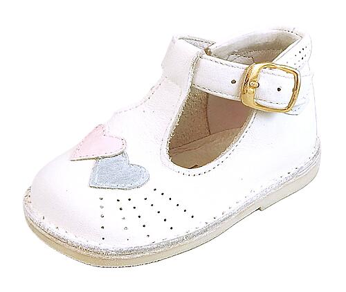 424 - White Heart Shoes