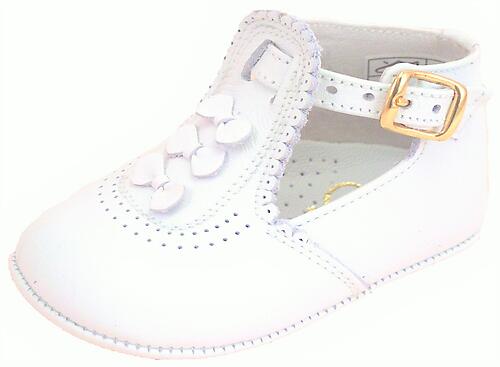 PR-233 (Sale) - White Dress Crib Shoes