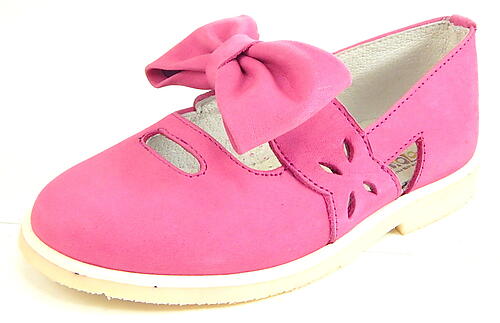 A-1273 - Fuchsia Bow Mary Janes