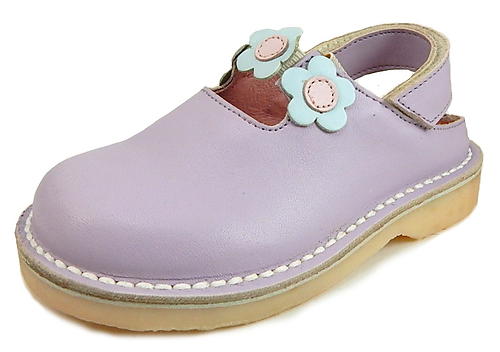 FARO 5N1112 - Lavender Flower Clogs - Euro 25 Size 8