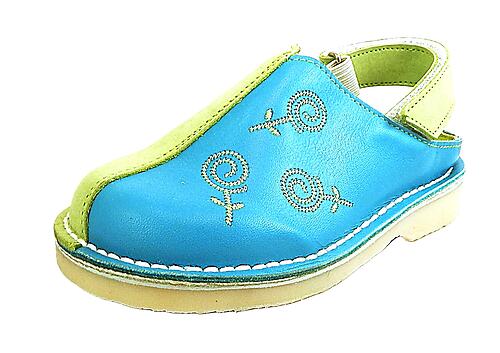 FARO 5Q1412 - Turquoise Clogs - Euro 25 Size 8