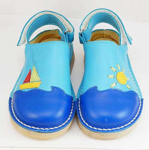 Turquoise Sailboat Clogs 